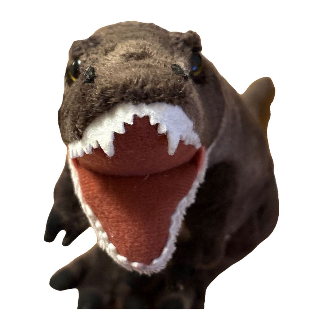 The Petting Zoo Brown T-Rex Stuffed Animal Plush Figure 9” X 10”